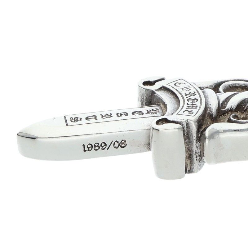 Chrome Hearts Double Dagger Pendant Silver Necklace — view 4