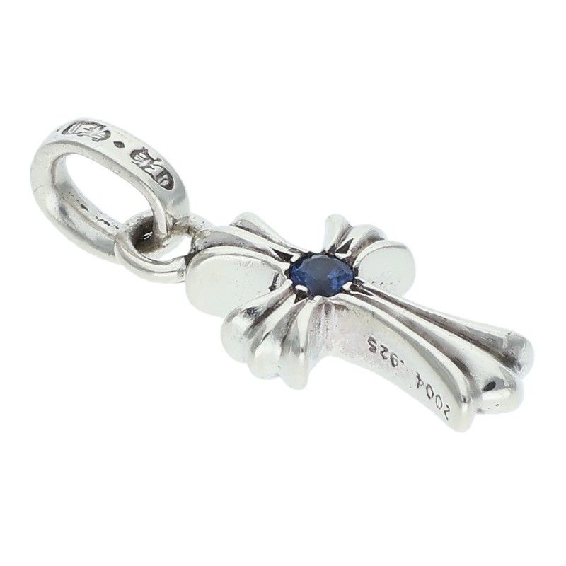 Chrome Hearts Crs Baby Fat Sap Fat 1 Saffiano Charm Silver Necklace Top — view 5