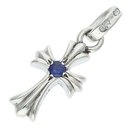 Chrome Hearts Crs Baby Fat Sap Fat 1 Saffiano Charm Silver Necklace Top
