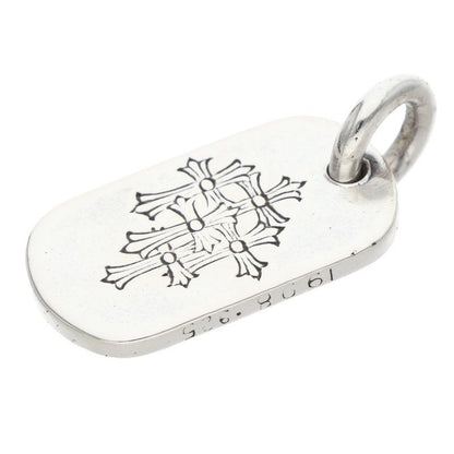 Chrome Hearts D Tag Sml Small Dog Tag Silver Necklace Top — view 5