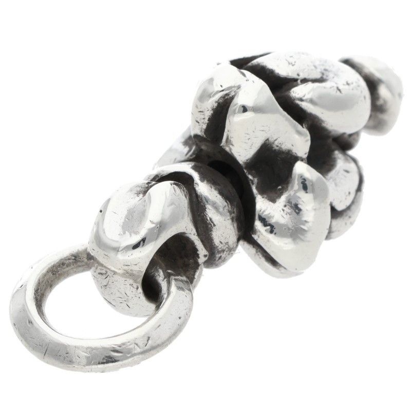 Chrome Hearts LT Swivel Lip and Tan Charm Silver Necklace Top — view 4