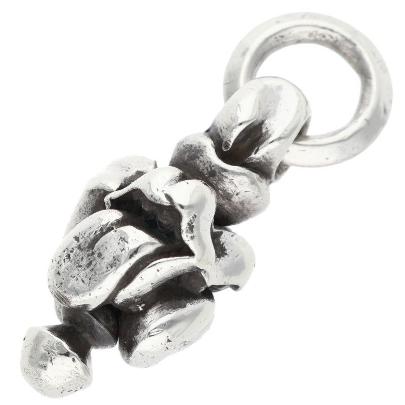 Chrome Hearts LT Swivel Lip and Tan Charm Silver Necklace Top