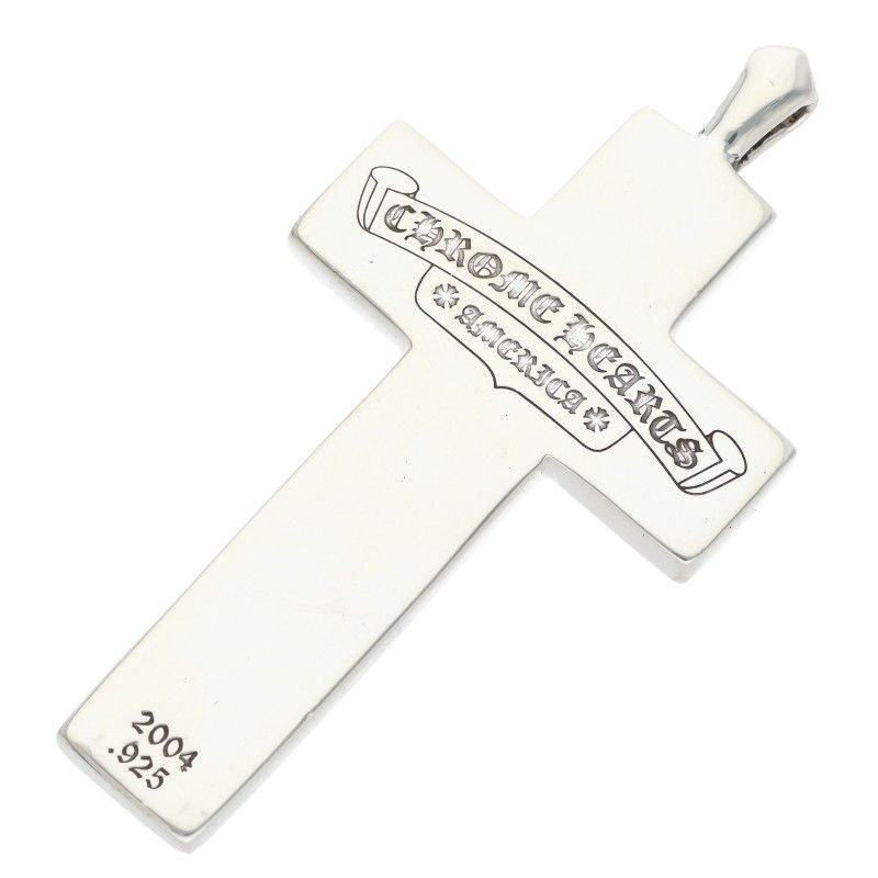 Chrome Hearts Frmd Crs Multi Flamed Cross Pendant Silver Necklace — view 2