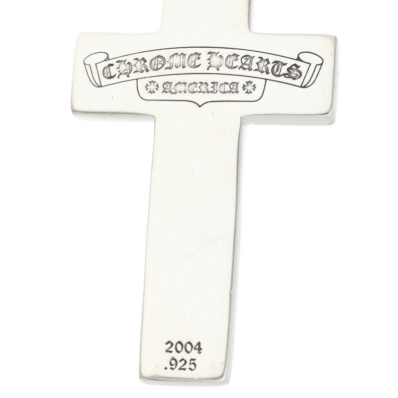 Chrome Hearts Frmd Crs Multi Flamed Cross Pendant Silver Necklace — view 3