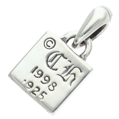 Chrome Hearts Framed CH Plus Charm Silver Necklace Top — view 2