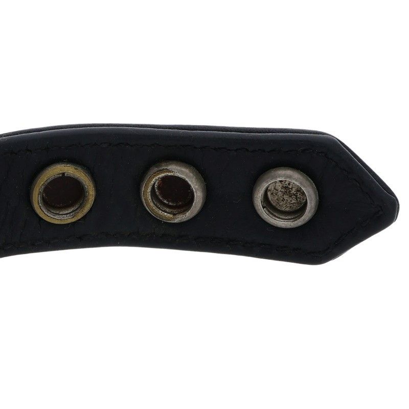 Chrome Hearts Cross Ball 3 Button 2 Snap Leather Bracelet — view 5