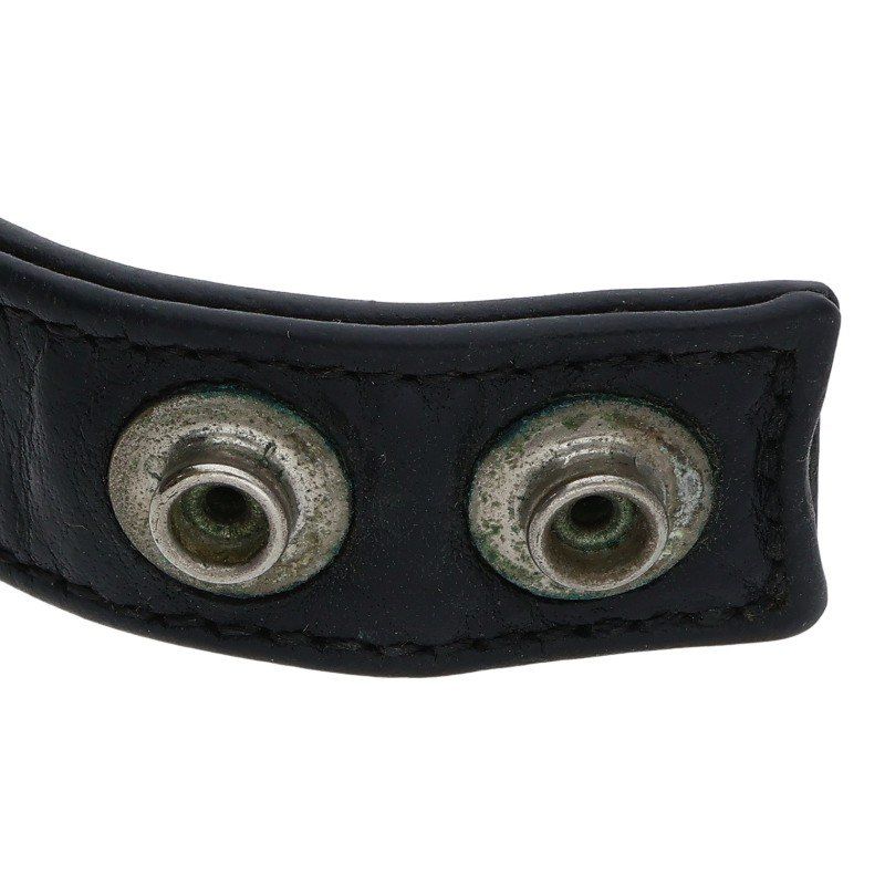 Chrome Hearts Cross Ball 3 Button 2 Snap Leather Bracelet — view 4