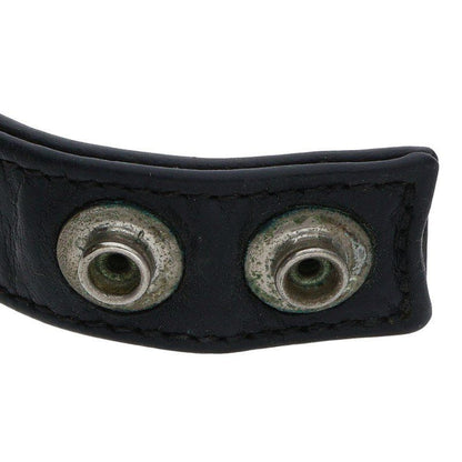 Chrome Hearts Cross Ball 3 Button 2 Snap Leather Bracelet — view 4