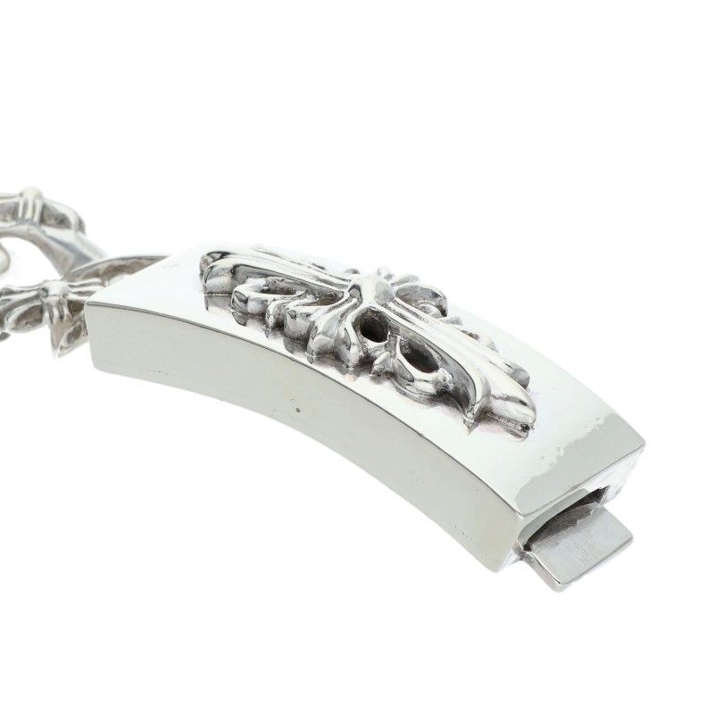 Chrome Hearts ID Floral Crs ID Fancy Silver Bracelet — view 4