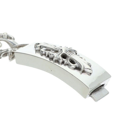 Chrome Hearts ID Floral Crs ID Fancy Silver Bracelet — view 4
