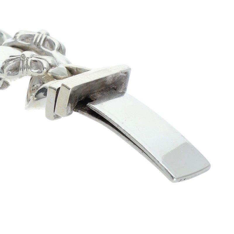 Chrome Hearts ID Floral Crs ID Fancy Silver Bracelet — view 5