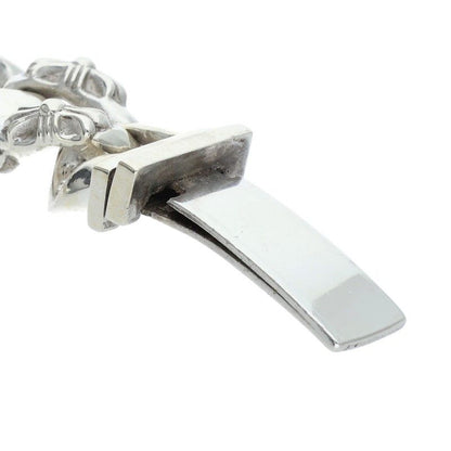 Chrome Hearts ID Floral Crs ID Fancy Silver Bracelet — view 5