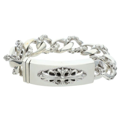 Chrome Hearts ID Floral Crs ID Fancy Silver Bracelet