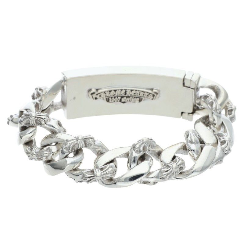 Chrome Hearts ID Floral Crs ID Fancy Silver Bracelet — view 2