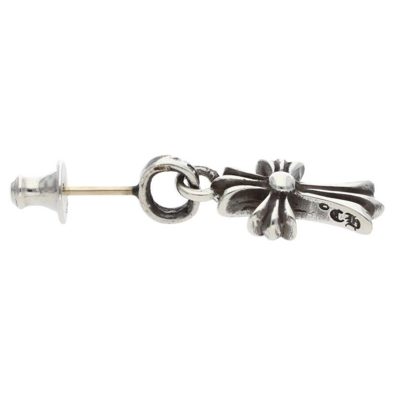 Chrome Hearts Bby Pprchn Baby Fat Drop Silver Earrings — view 3