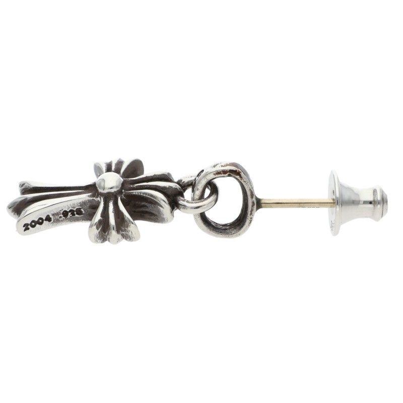 Chrome Hearts Bby Pprchn Baby Fat Drop Silver Earrings — view 4