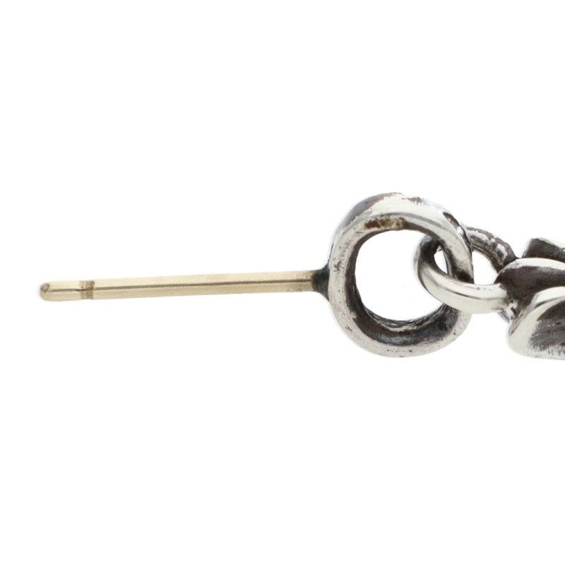 Chrome Hearts Bby Pprchn Baby Fat Drop Silver Earrings — view 5