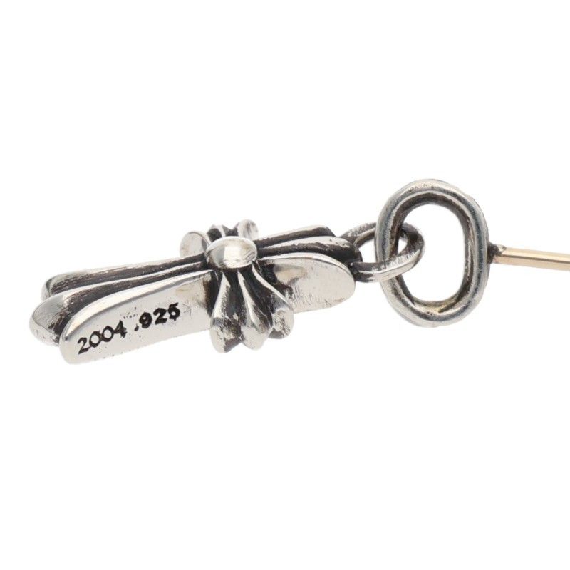 Chrome Hearts Bby Pprchn Baby Fat Drop Silver Earrings — view 4