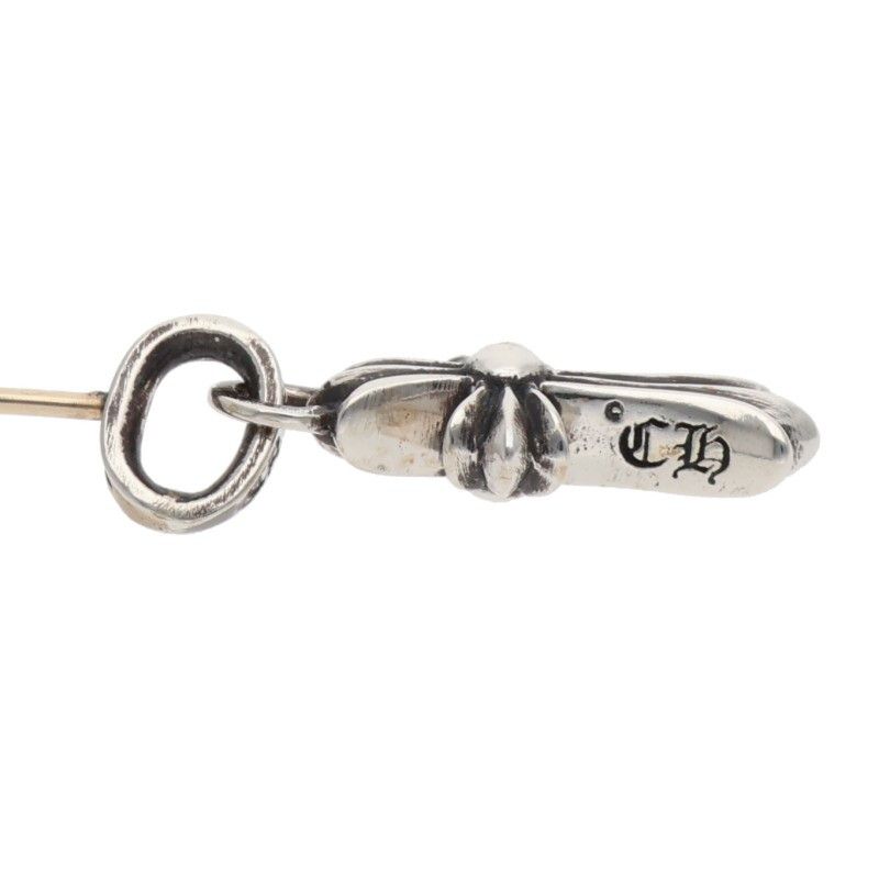 Chrome Hearts Bby Pprchn Baby Fat Drop Silver Earrings — view 3