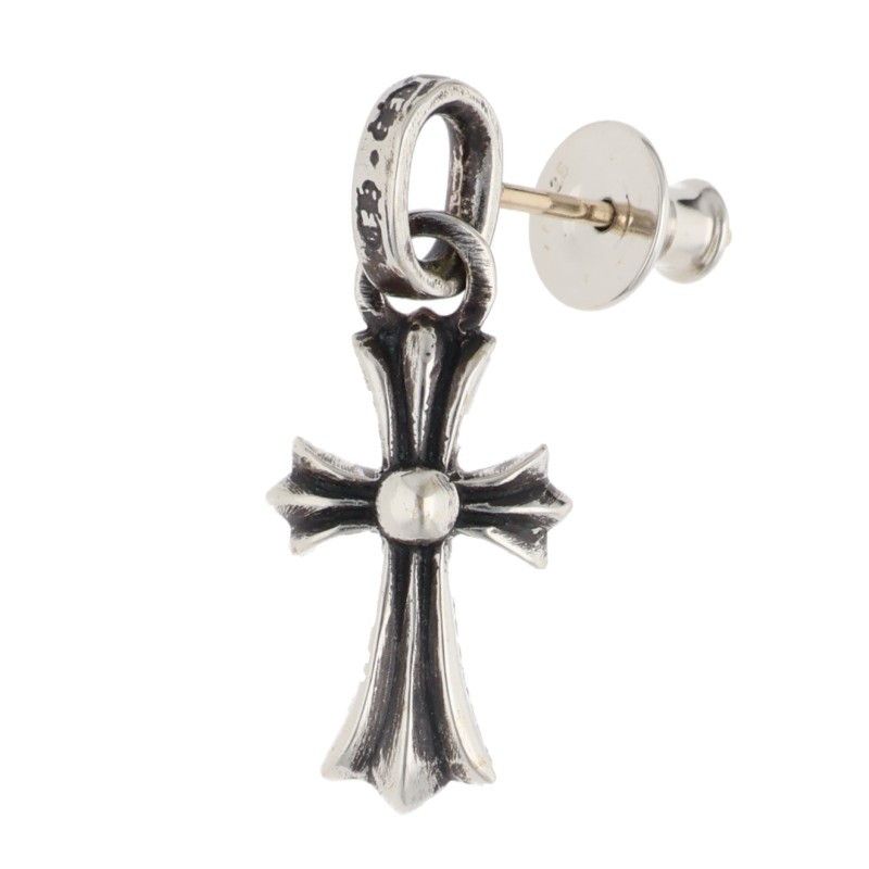 Chrome Hearts Bby Pprchn Baby Fat Drop Silver Earrings