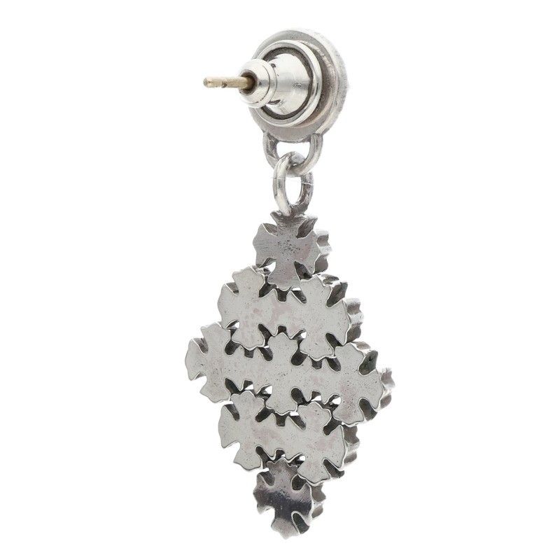 Chrome Hearts Drp Chn Mail Pls Chainmail Drop Silver Earrings — view 2