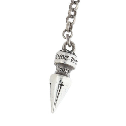 Chrome Hearts Chain Spike Drop Silver Earrings — view 3