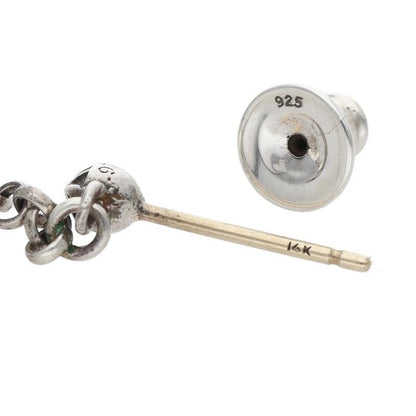 Chrome Hearts Chain Spike Drop Silver Earrings — view 5