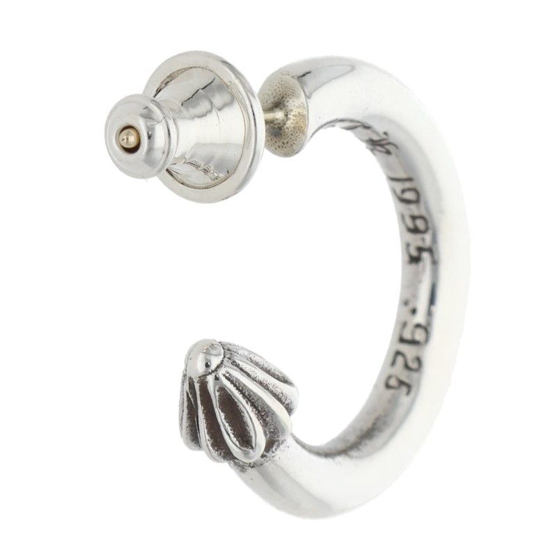 Chrome Hearts Hoop Plain Silver Earrings — view 2