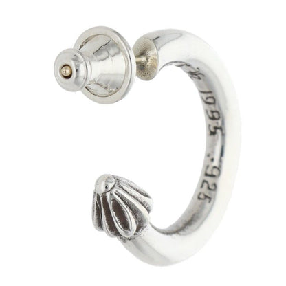 Chrome Hearts Hoop Plain Silver Earrings — view 2
