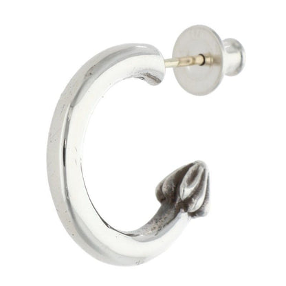 Chrome Hearts Hoop Plain Silver Earrings