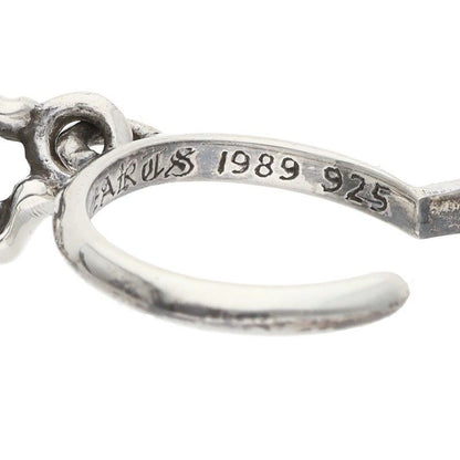 Chrome Hearts No5 Dagger 5 Daga Hoop Silver Earrings — view 4