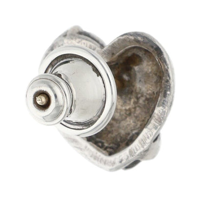Chrome Hearts Stud Heart Silver Earrings — view 2