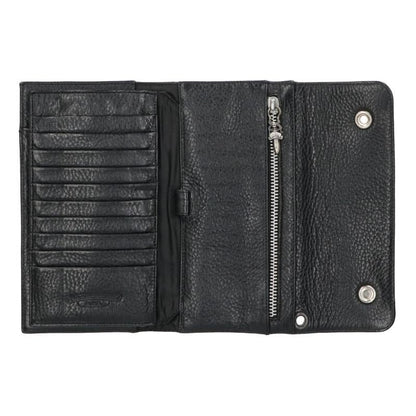 Chrome Hearts Wave Cross Ball Button Leather Wallet — view 3