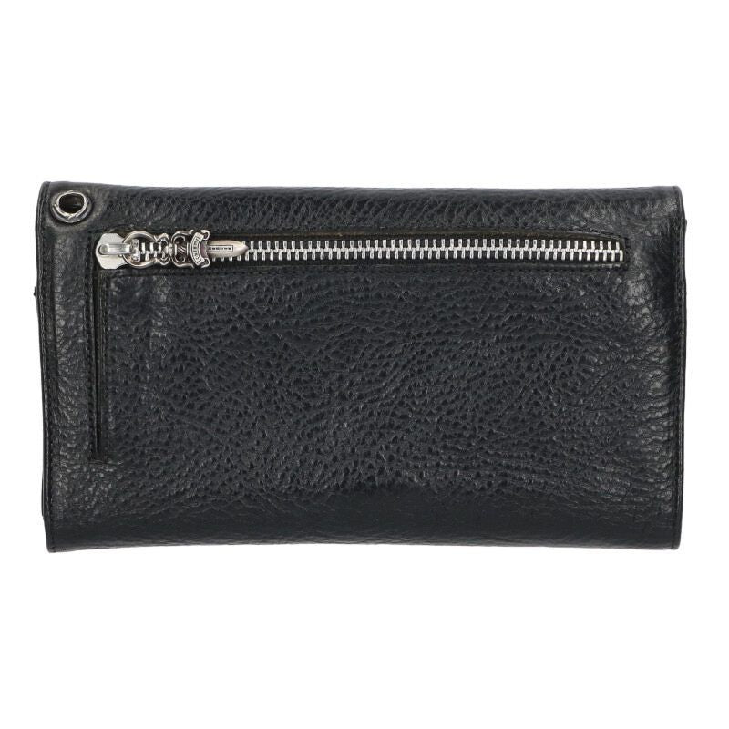 Chrome Hearts Wave Cross Ball Button Leather Wallet — view 2