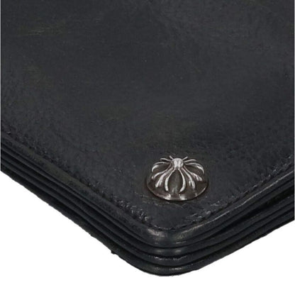 Chrome Hearts Strap Cross Ball Button Leather Wallet — view 4