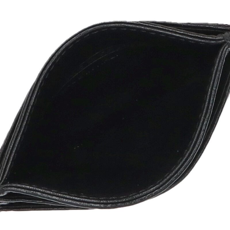 Chrome Hearts Double Side Scroll Label Leather Card Case — view 3