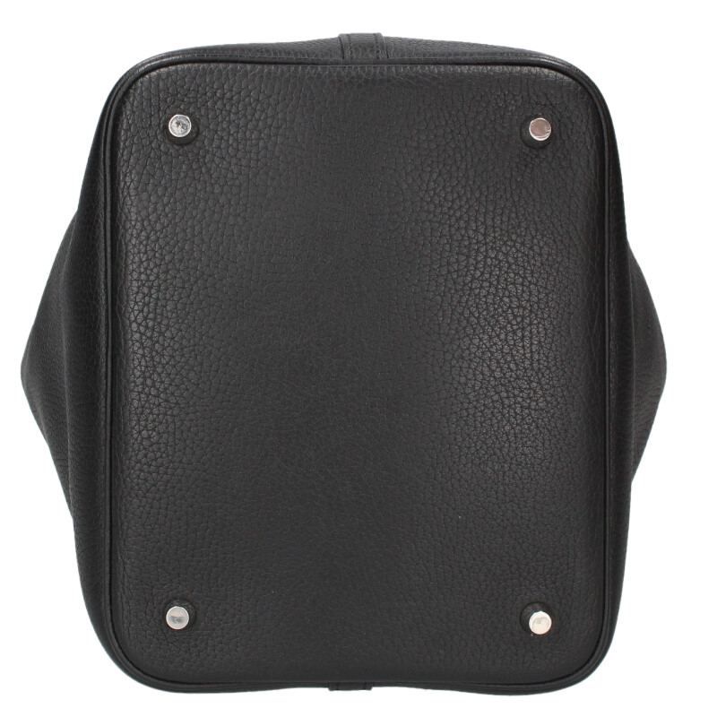 Hermes Picotin Lock MM Taurillon Clemence Noir Handbag MM — view 4