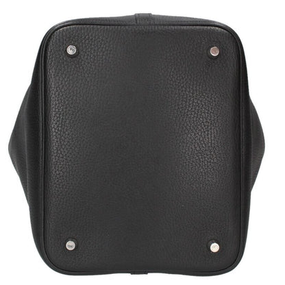 Hermes Picotin Lock MM Taurillon Clemence Noir Handbag MM — view 4