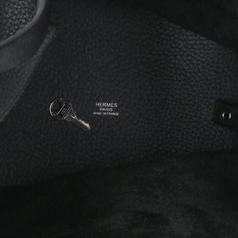 Hermes Picotin Lock MM Taurillon Clemence Noir Handbag MM — view 3