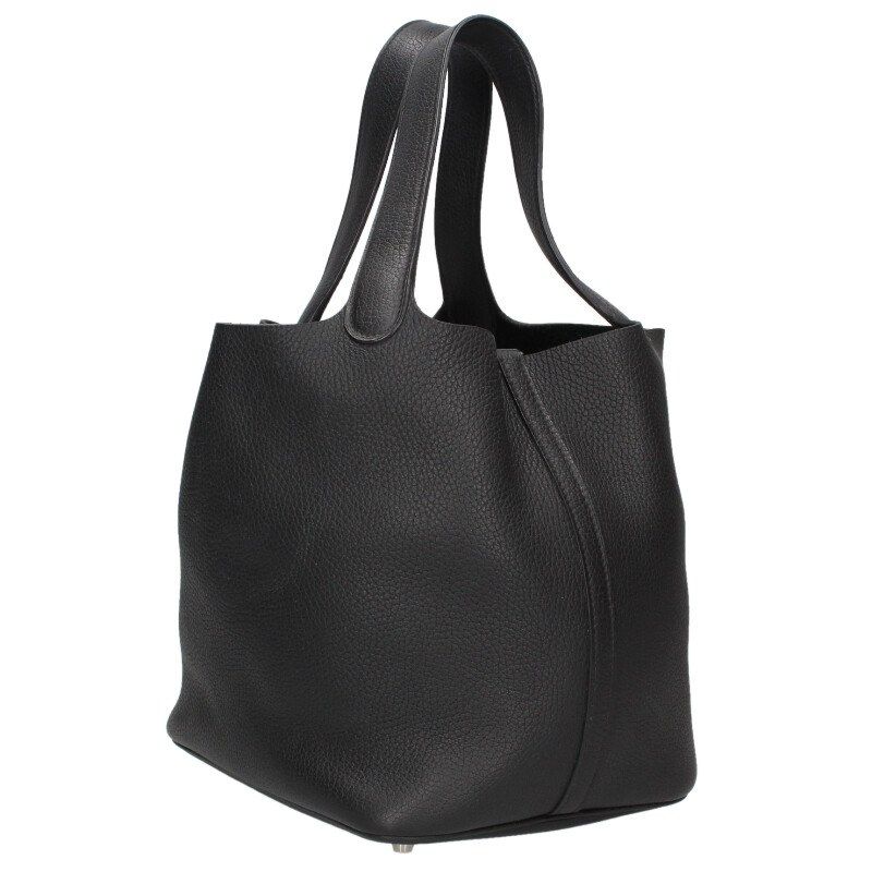 Hermes Picotin Lock MM Taurillon Clemence Noir Handbag MM — view 2