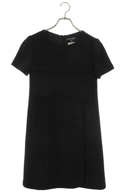 Chanel Tweed Wrap Dress 36