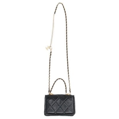 Chanel Quilted Mini Lambskin Chain Shoulder Bag — view 2