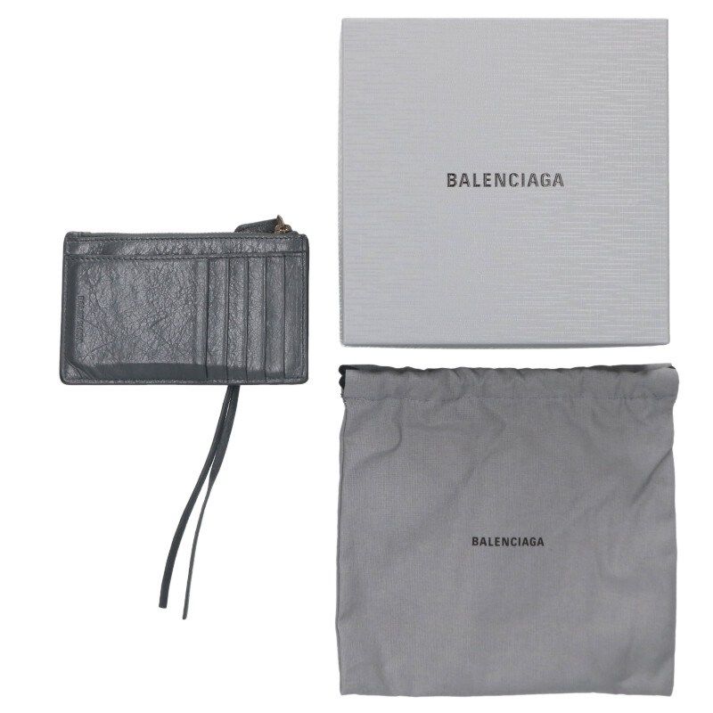 Balenciaga le City Long Arena Lambskin Coin Card Holder — view 2