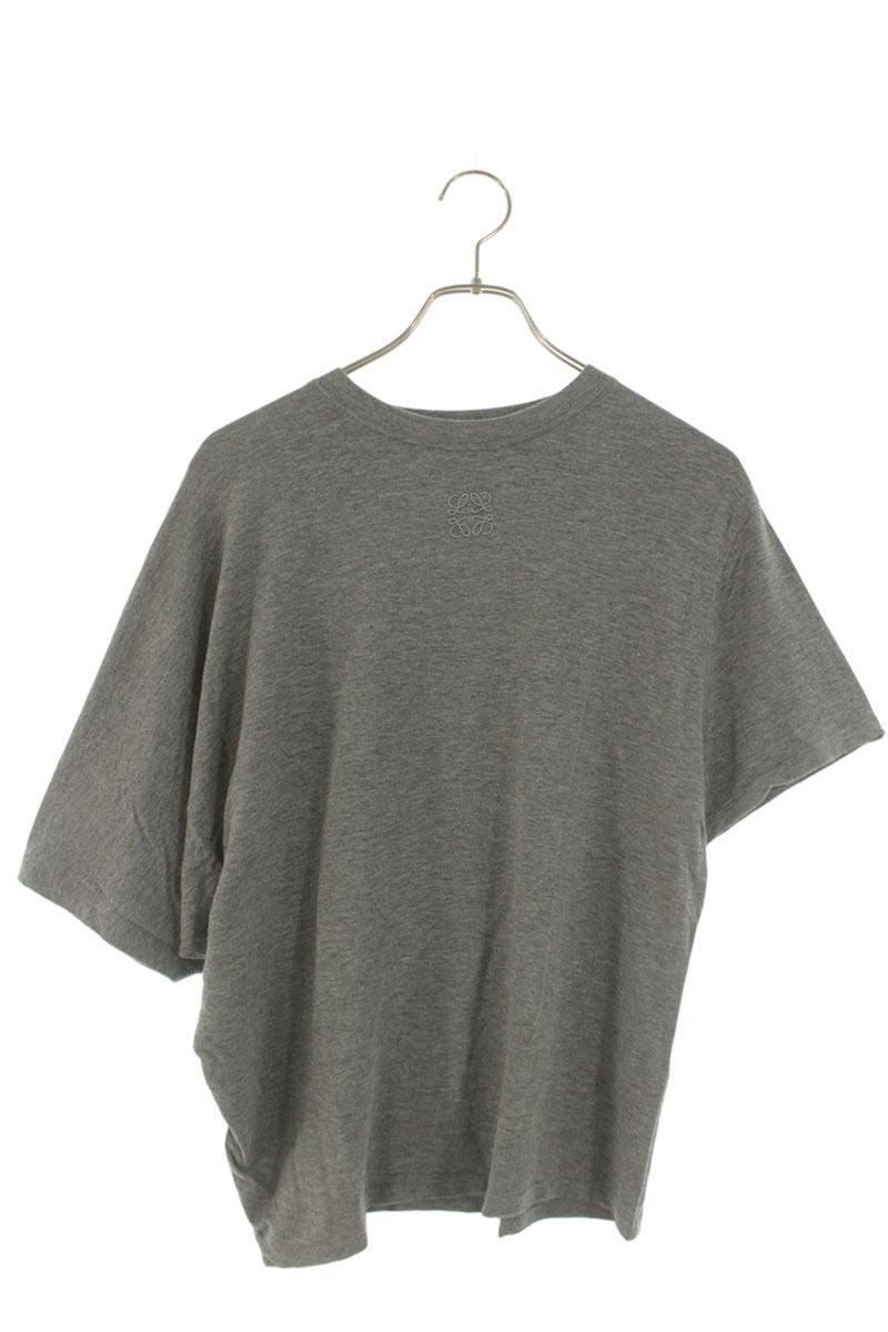 Loewe Anagram Embroidery Asymmetric Rayon T-Shirt XS
