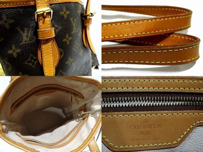 Louis Vuitton Petit Bucket Shoulder Bag Monogram PM — view 3
