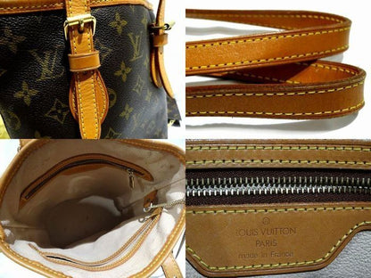 Louis Vuitton Petit Bucket Shoulder Bag Monogram PM — view 3