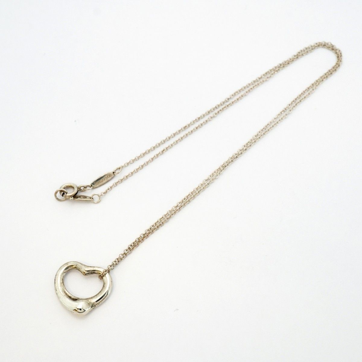 Tiffany & Co Necklace Open Heart 925 Sterling Silver — view 3
