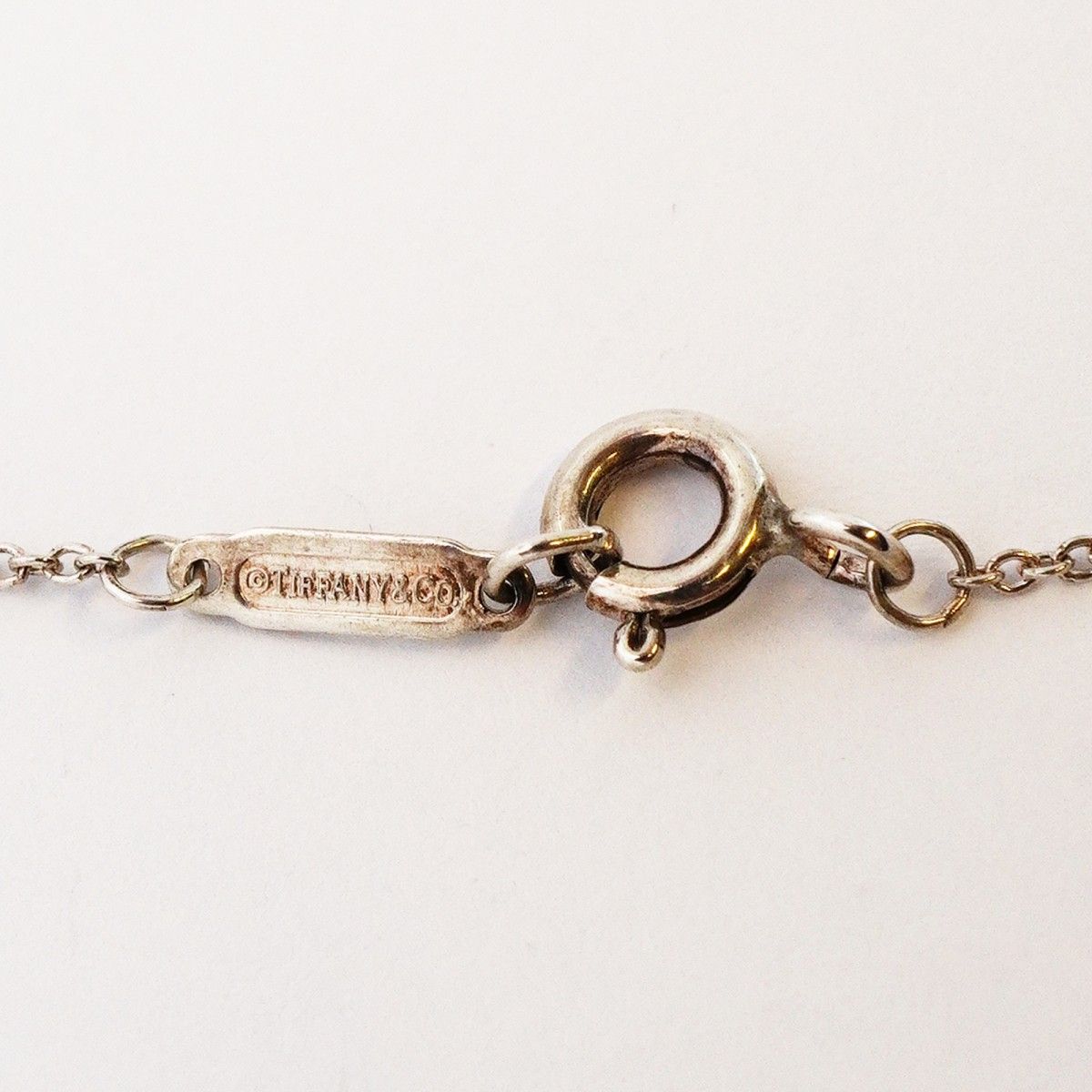 Tiffany & Co Necklace Triple Interlocking 925 Sterling Silver Gold Rubedo — view 4