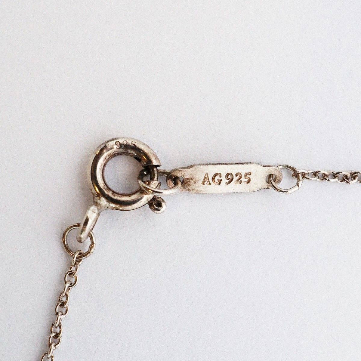 Tiffany & Co Necklace Triple Interlocking 925 Sterling Silver Gold Rubedo — view 5