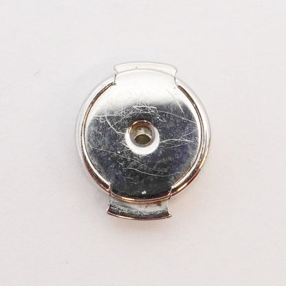 Hermes Earrings Cage Ash Metal Silver Blue — view 7